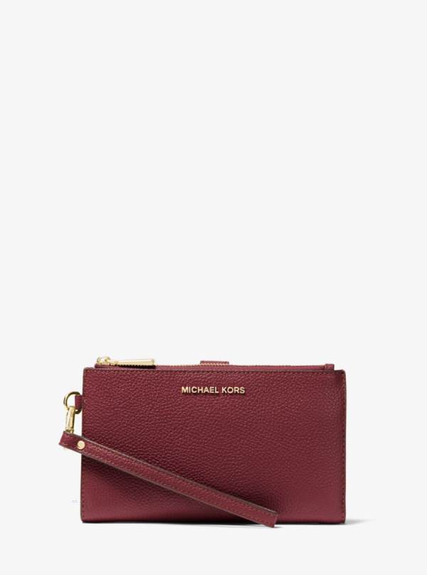 Damske Penazenky Michael Kors Adele Leather Smartphone Bordove - Doplnky Michael Kors Levně | UWXRE-8459